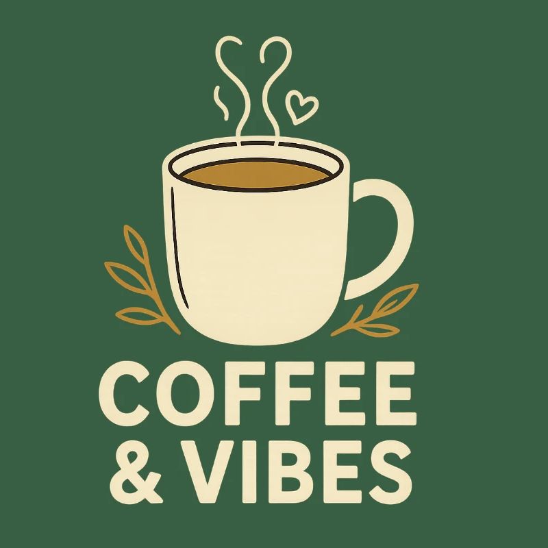 Coffee & Vibes Mug Illustration