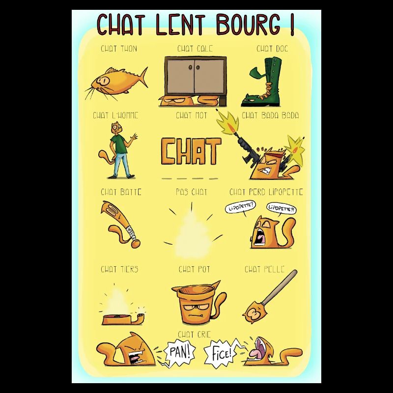 Chat lent bourg