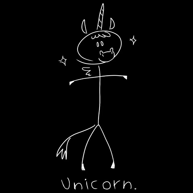 Licorne. (lignes blanches) (par Leni Riosa)