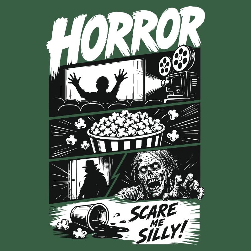 Horror Popcorn Comic Style