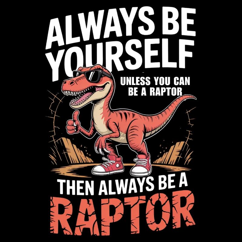 always be yourself unless you can be a raptor
