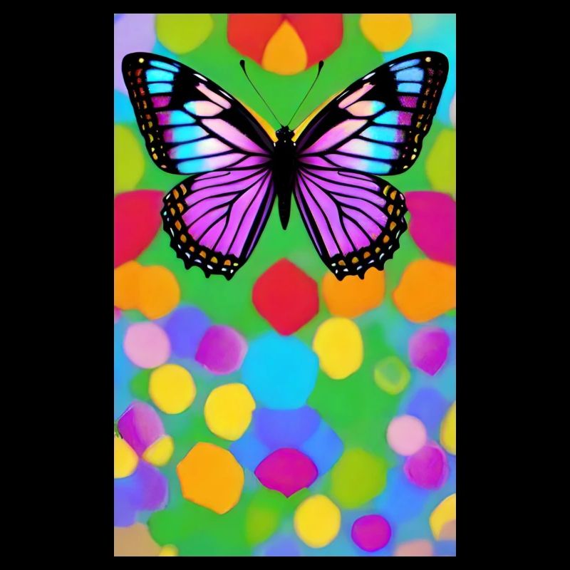 Sublime multicolor butterfly