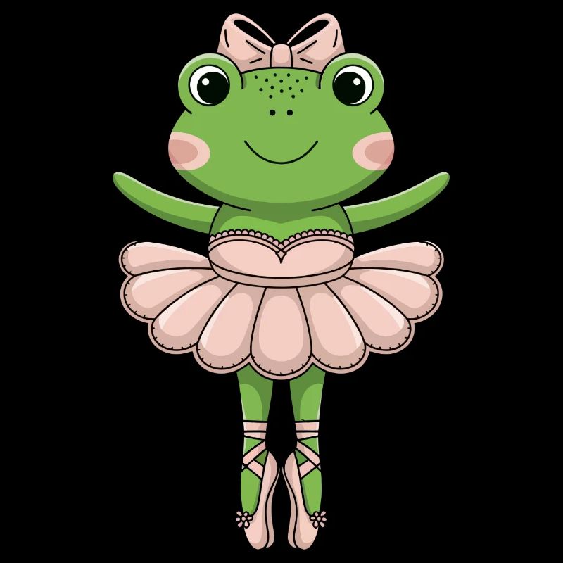 Ballettfrosch im rosa Tutu