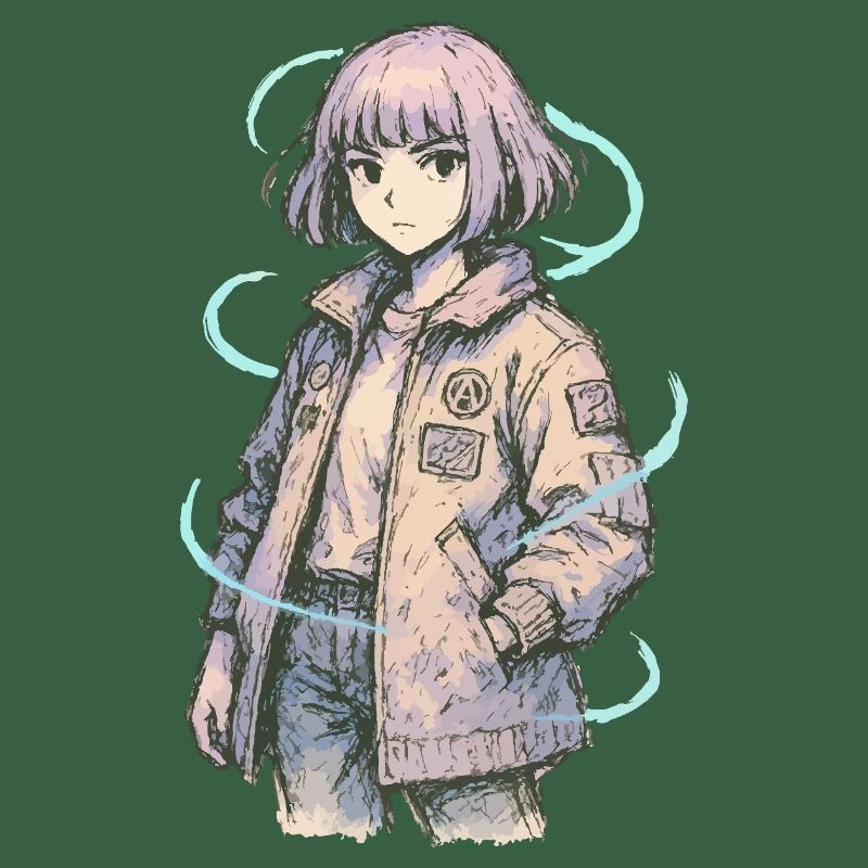 Neon Patch Bomber Ragazza
