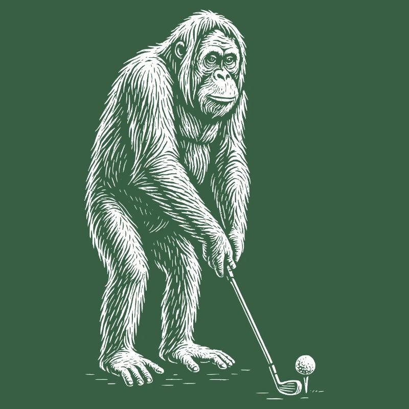 Orangutan Golf Putts