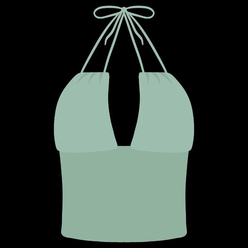Haut bikini Mint Halter