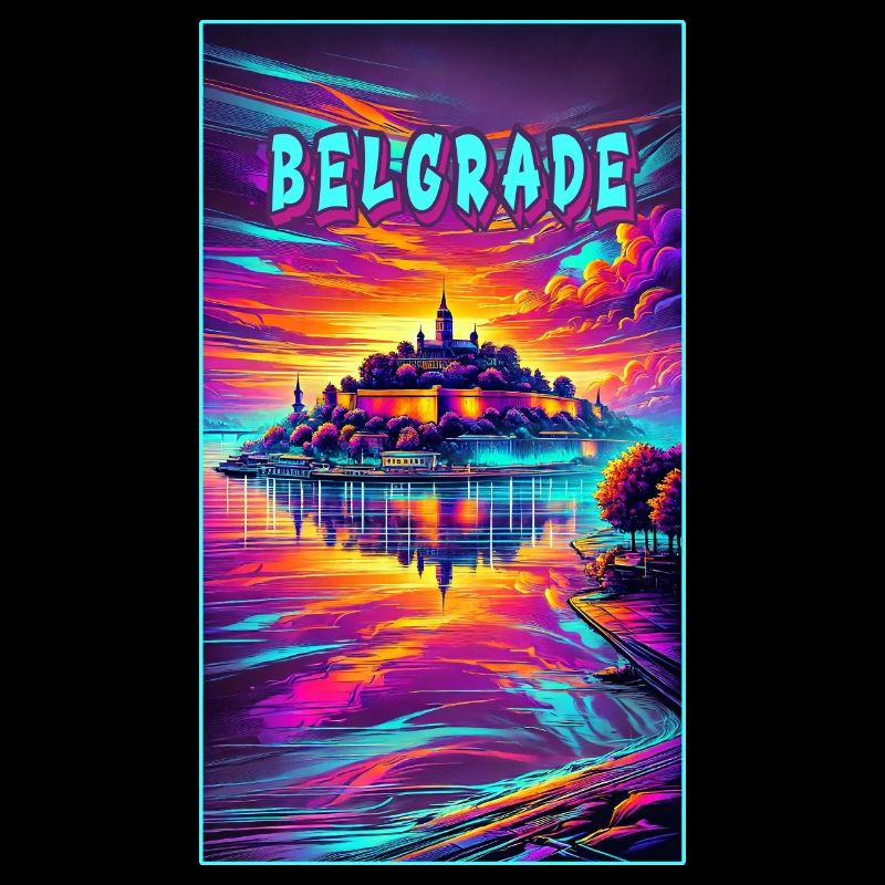 Belgrad Serbien Souvenir Design
