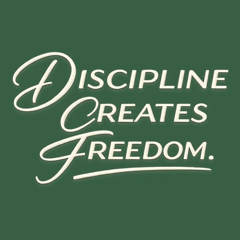 Discipline Creates Freedom Script