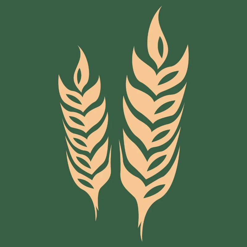 barley cereal symbol wheat logo icon vector