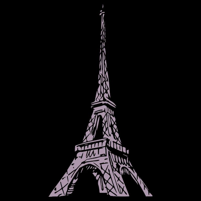 Eiffel Tower Silhouette Paris Grunge Look