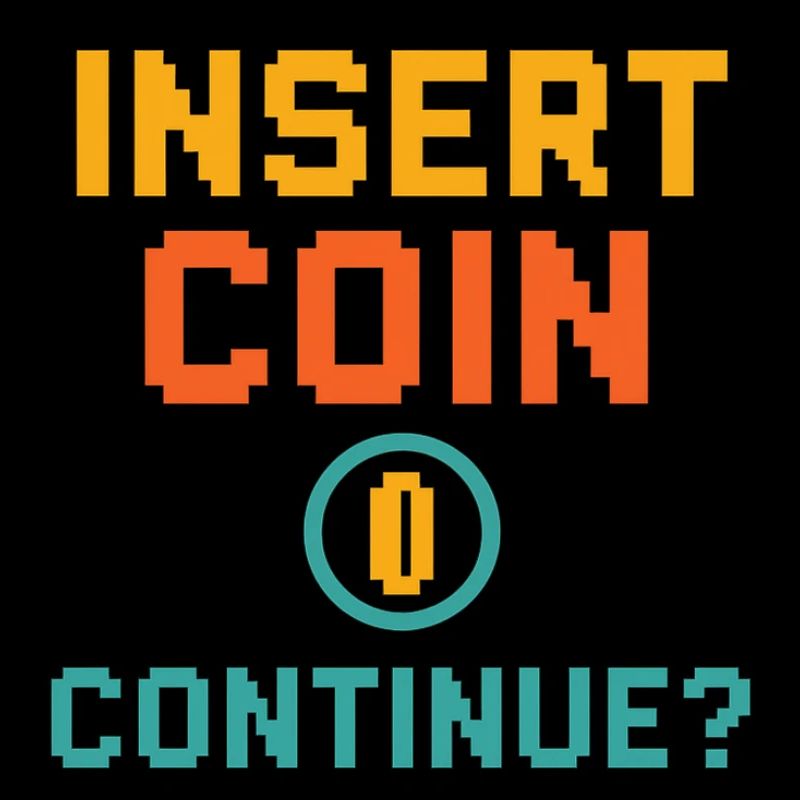 Insérer une pièce de monnaie – Continuer ?
