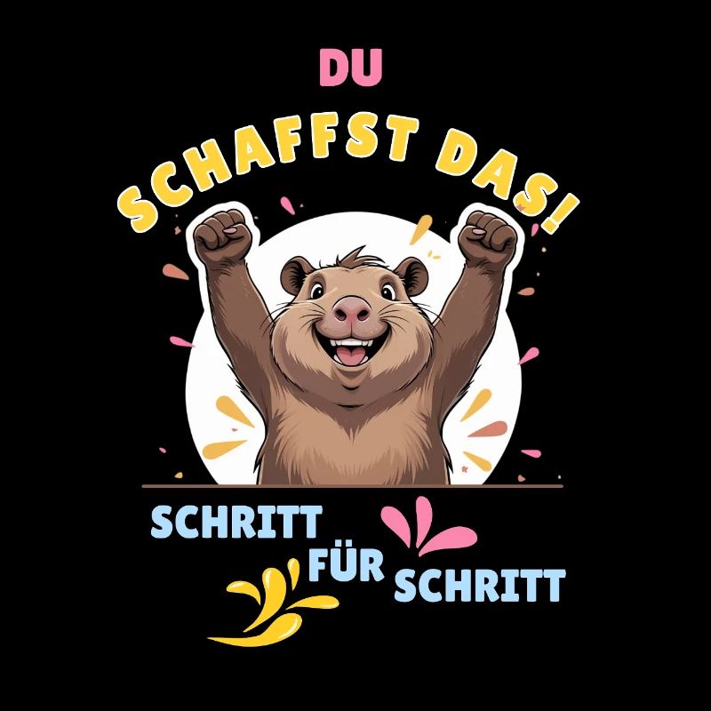 Du bist capybara-stark! Du schaffst alles!
