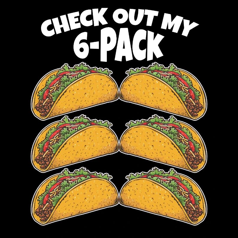 Pack de 6 tacos avec un dicton amusant