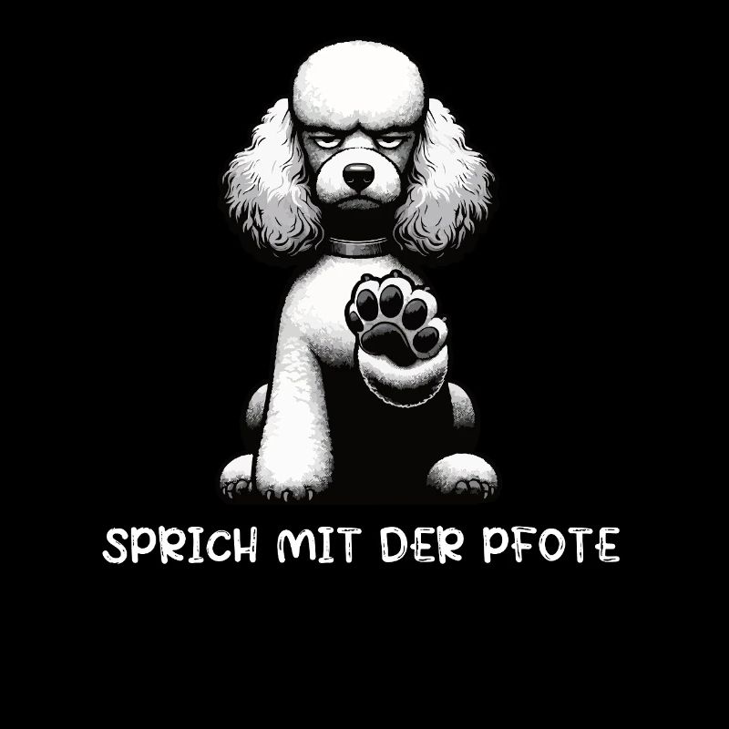 Parlez à la patte Caniche Caniche propriétaire Caniche Chien Caniche
