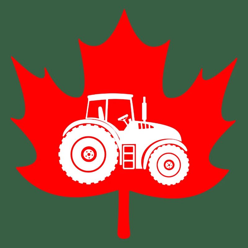 Canada maple leaf tractor logo