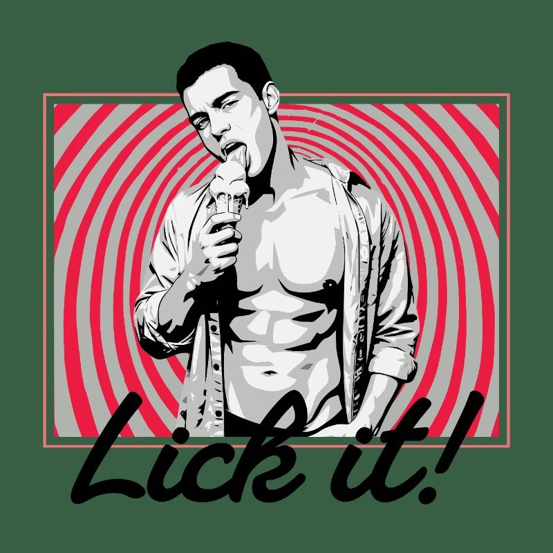 Retro Pop Art: Eiscreme Pose