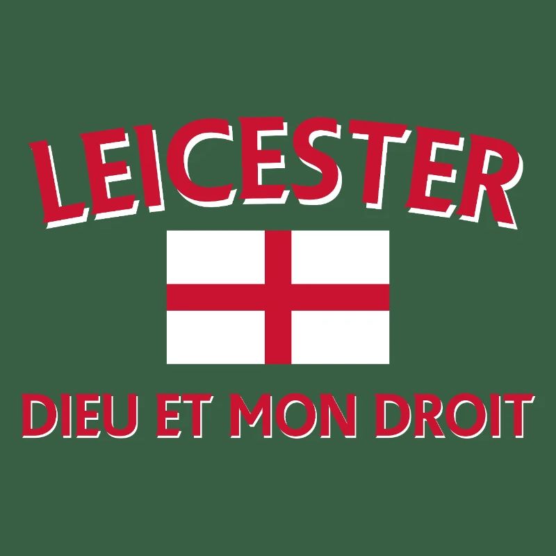 Leicester Angleterre Drapeau et devise