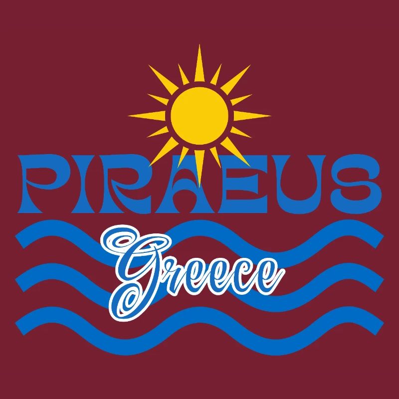 Le Pirée Grèce Soleil et Vagues de mer