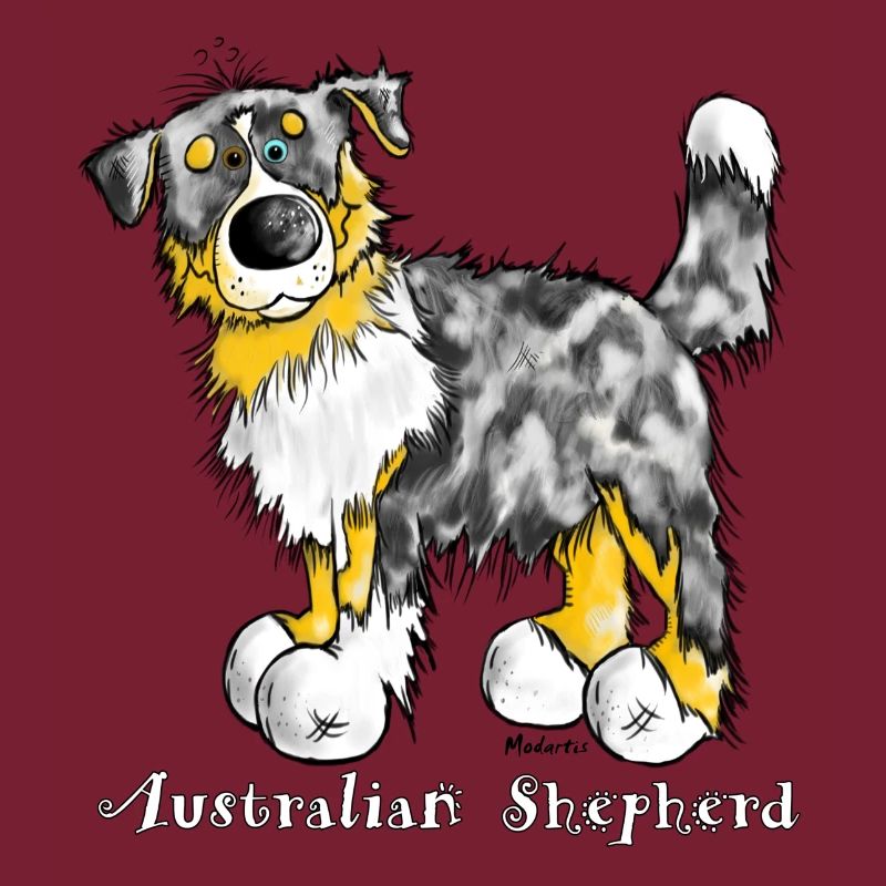 Australian Shepherd – Aussie – t-shirt design
