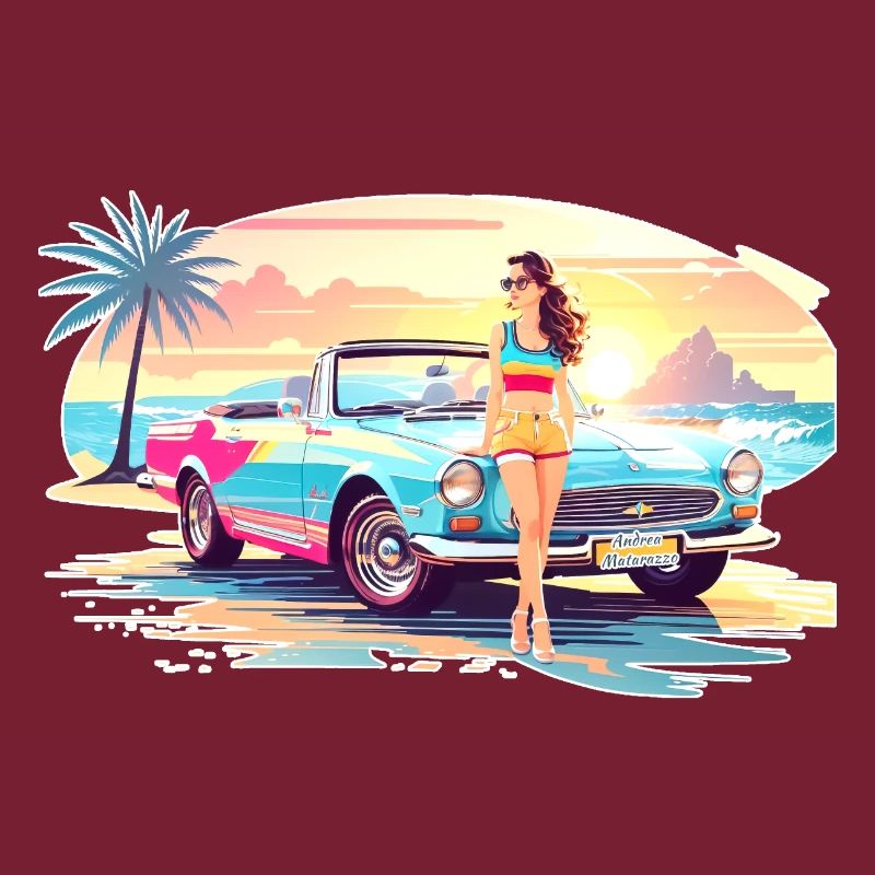 Mädchen mit Sportwagen 2