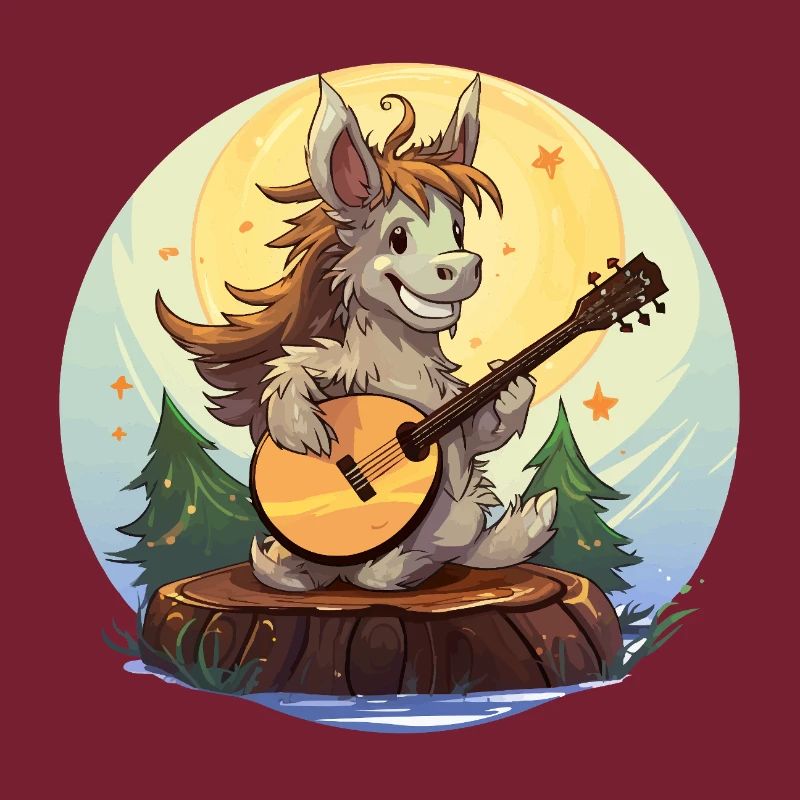 Guitariste de Moonlight Donkey