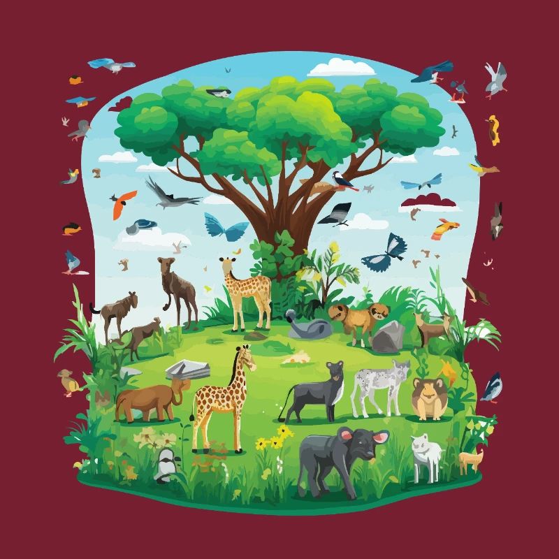 Tierparadies unter dem Baum