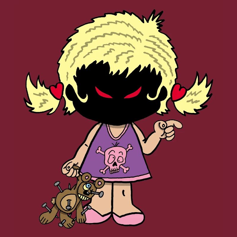 Dämonisches kleines Mädchen