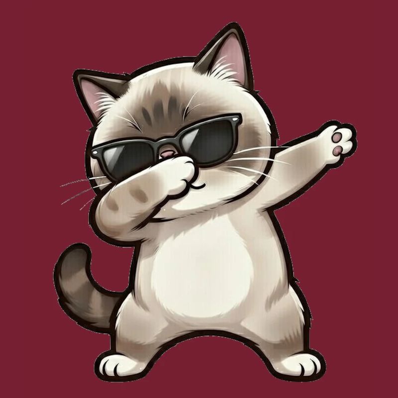 Dabbing Ragdoll Katze