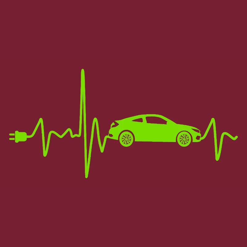 Voiture électrique avec Heartbeat Eauto rétro E-car
