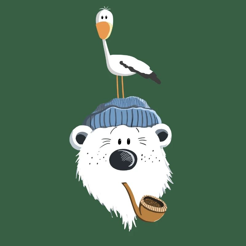 Bär mit Möwe