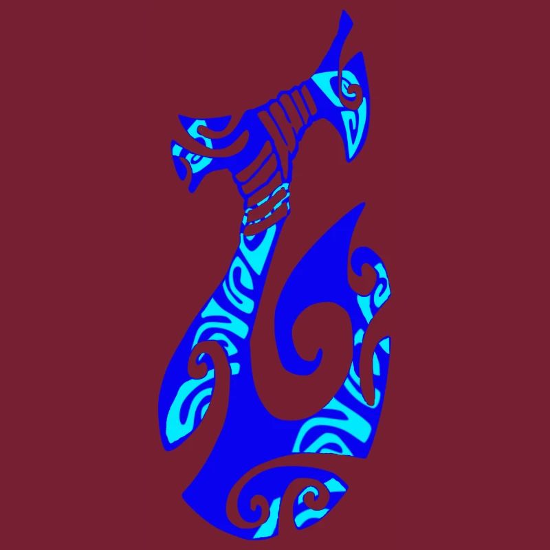 MATAU - Blue (Polynesian hook)