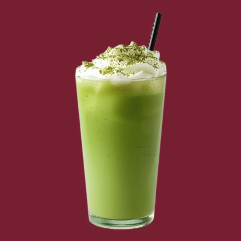 Latte glacé au matcha