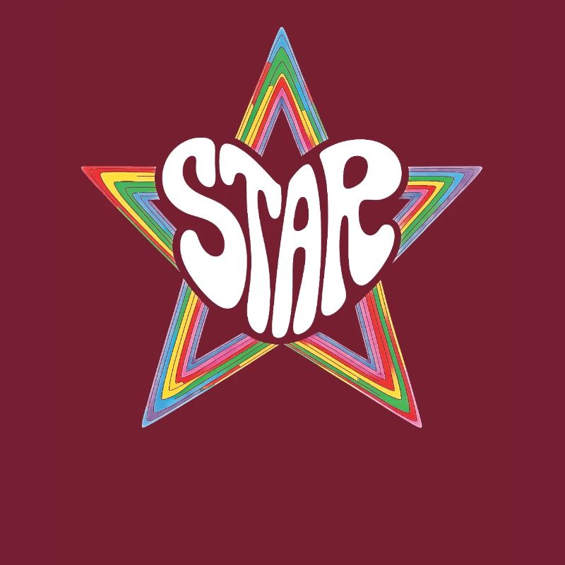 Star de l’espace Arc-en-ciel psychédélique