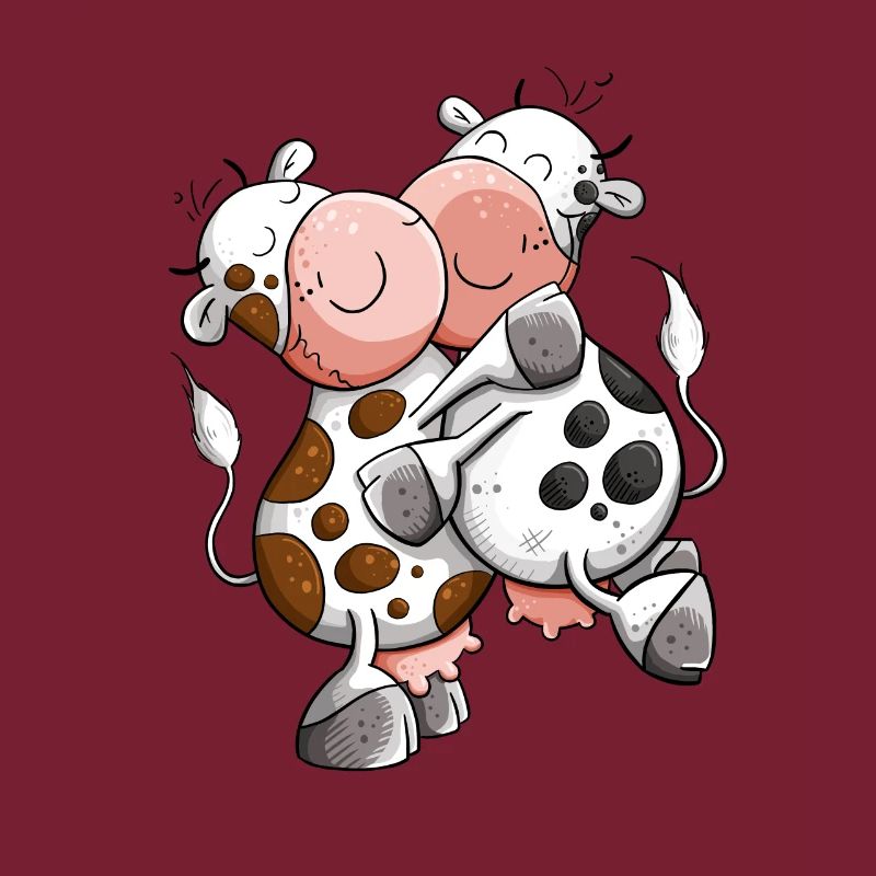Cuddling Cows I Cow Cows