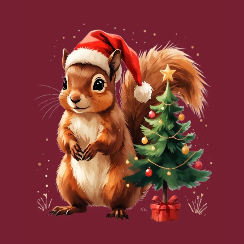 Christmas Squirrel Charm