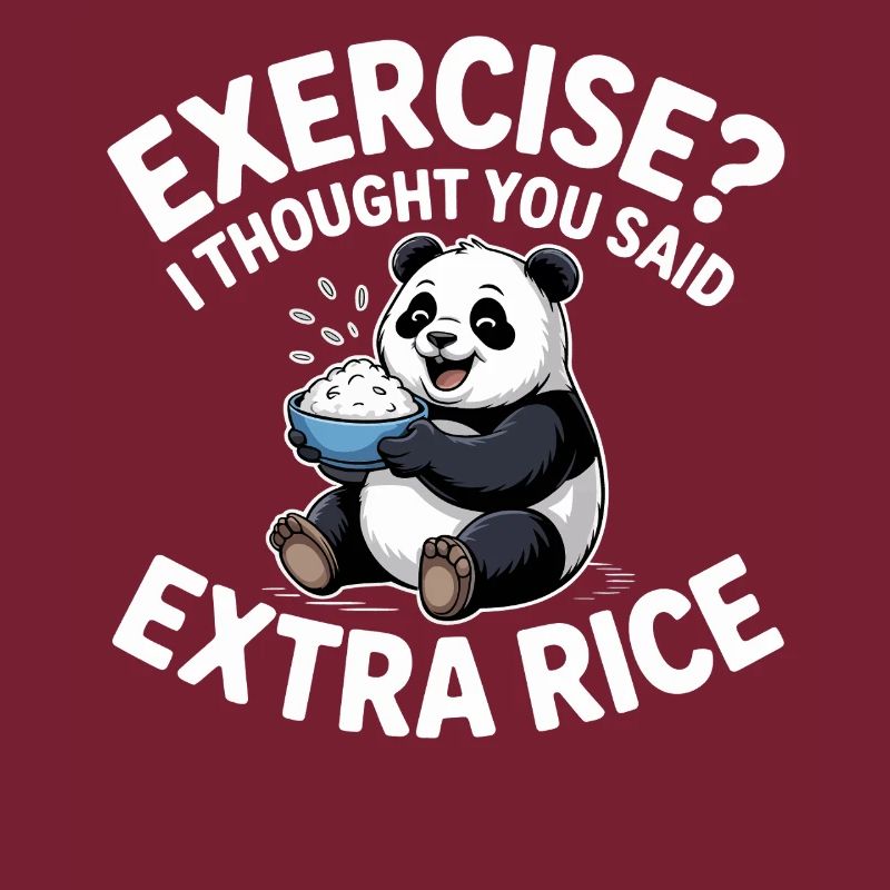 Panda mit Reis-Witz