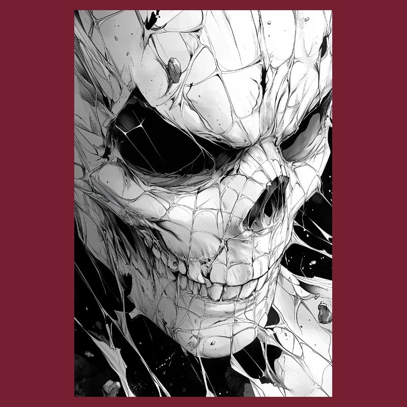 Skull Net Noir & Blanc