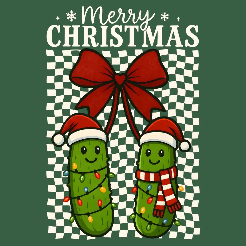 Mignon Joyeux Noël Cornichons Vacances Design