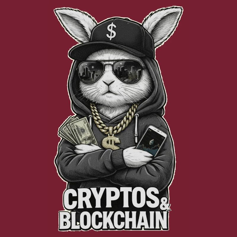 CryptoRabbit: Blockchain Hustle T-Shirt