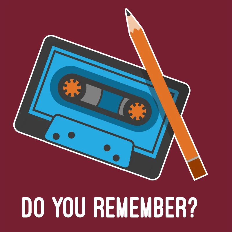 Que tu remember ? Cassette et crayon Fun Design