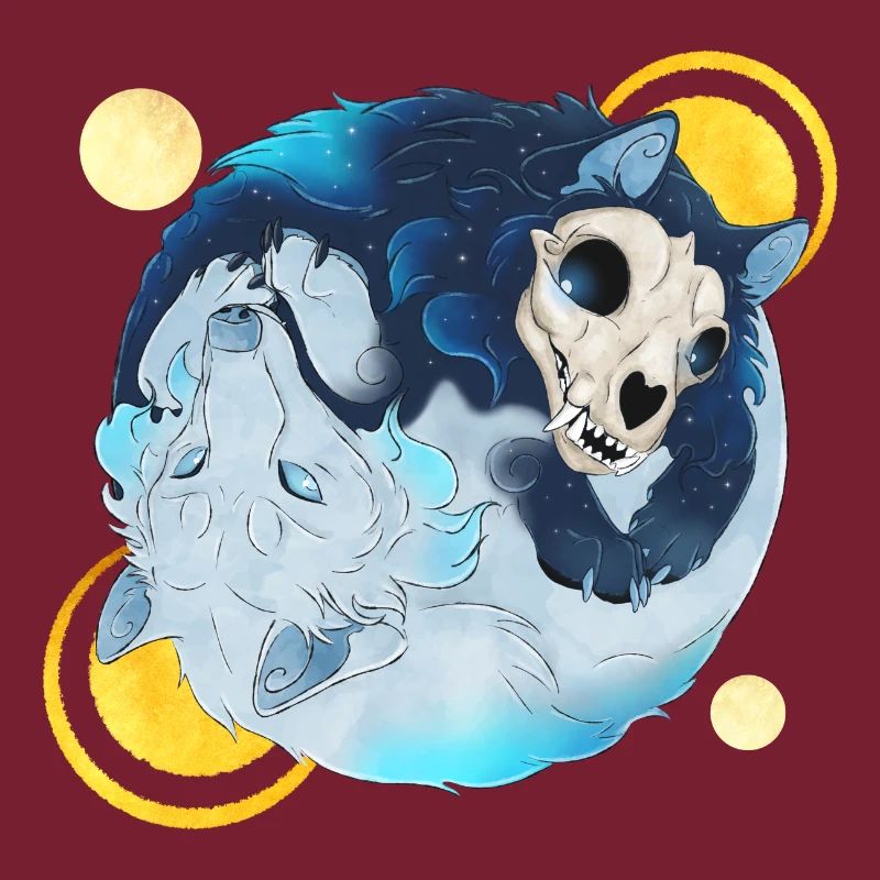 Blue Ink Spirits - Tao Wolves Shadow & Light 2