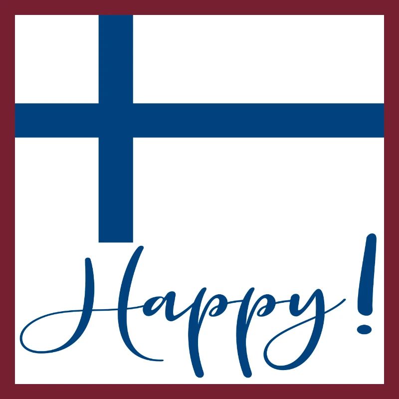 DRAPEAU FINLANDAIS - SIGNE HEUREUX