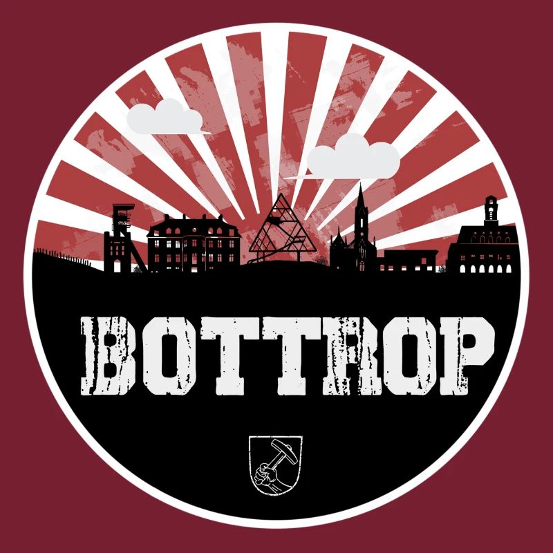 Bottrop Skyline Rouge & Blanc