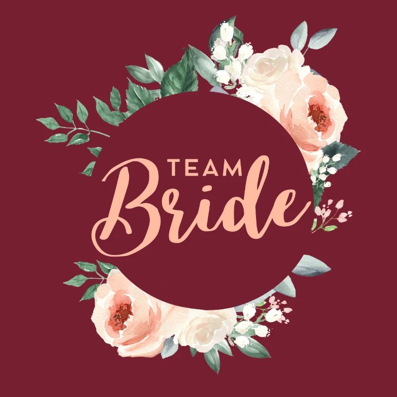 Team Bride! Green pastel wreath, customisable