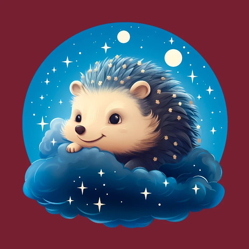 Hérisson mignon la nuit