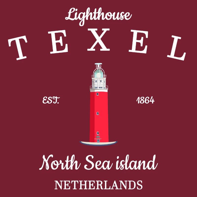 Phare sur Texel, Pays-Bas, dessin à la main