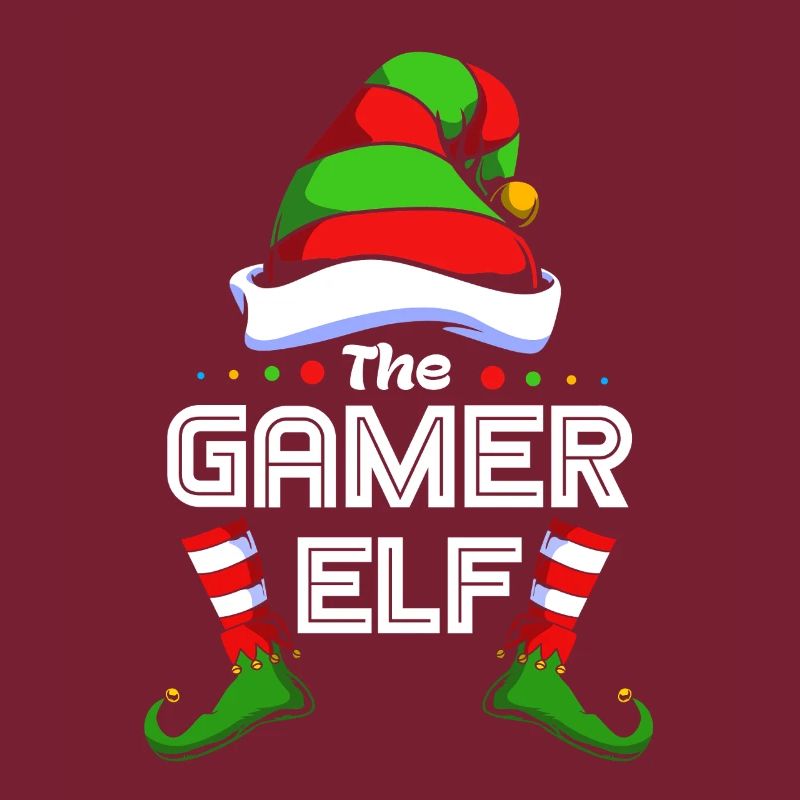 Gamer Gaming Zocker Elfe Elf Weihnachtsgeschenk