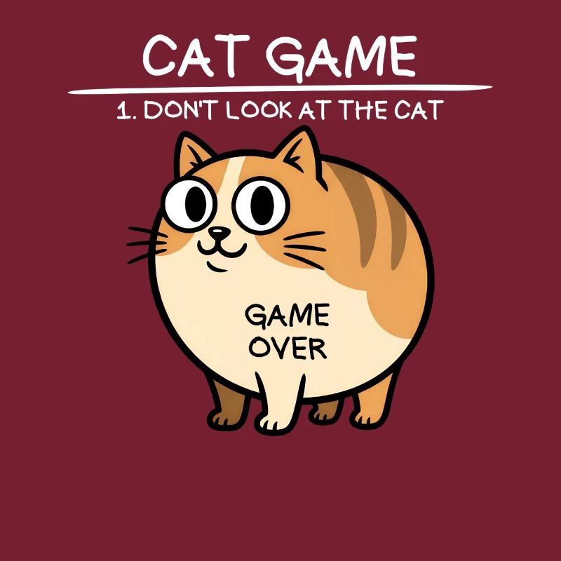 Jeu de chat Ne regarde pas le chat drôle de chat