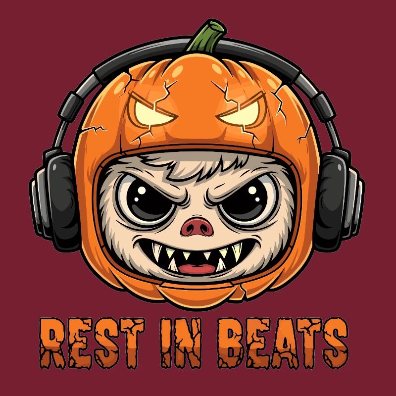 Pumpkin DJ Monkey Rest Beats