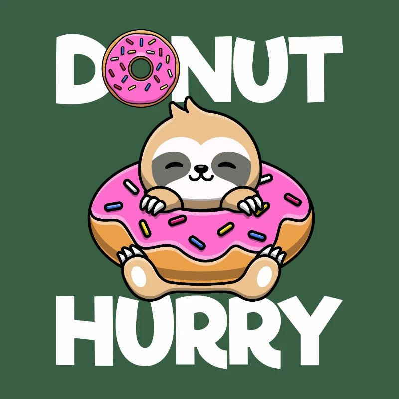 Donut Hurry Sloth Doughnut